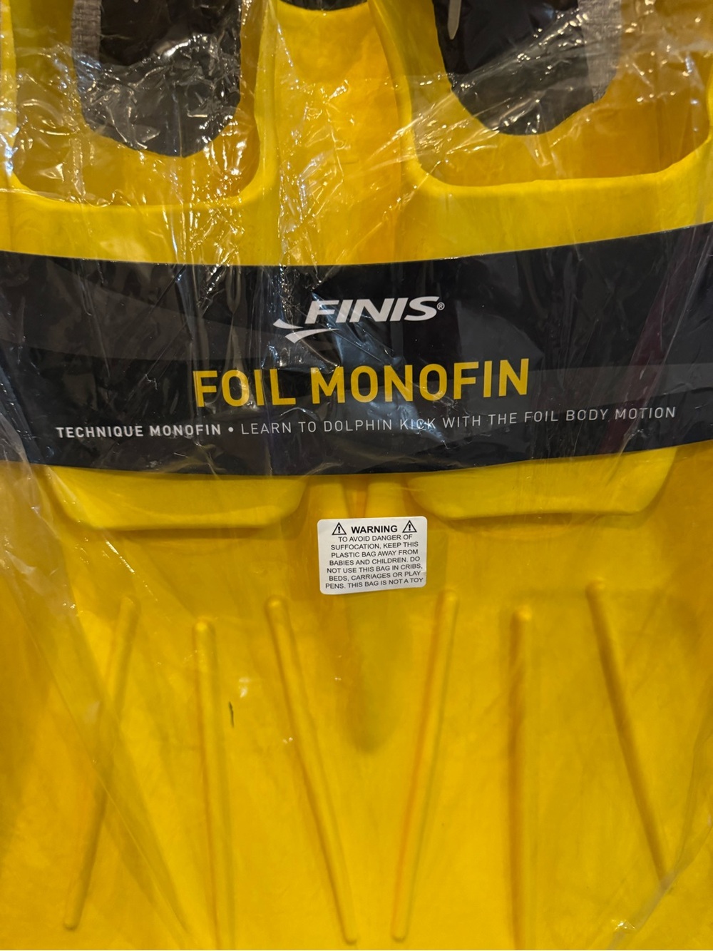 FINIS Foil Monofin Swim Fin in Bright Yellow - Picture 2 of 4